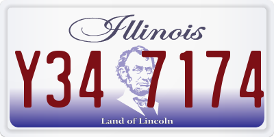 IL license plate Y347174