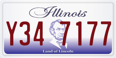 IL license plate Y347177