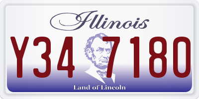 IL license plate Y347180