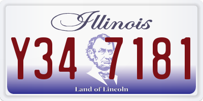 IL license plate Y347181