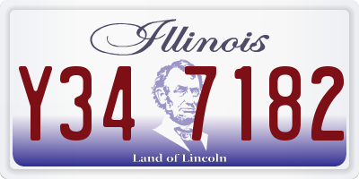 IL license plate Y347182