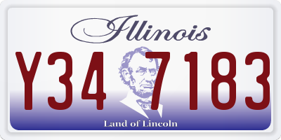 IL license plate Y347183