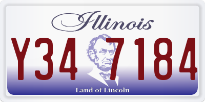 IL license plate Y347184
