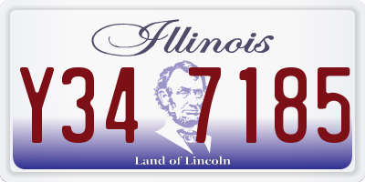 IL license plate Y347185