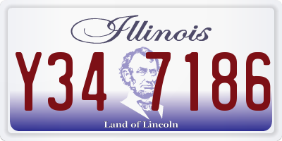 IL license plate Y347186