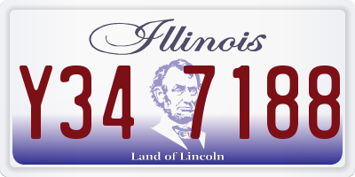 IL license plate Y347188