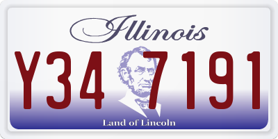 IL license plate Y347191
