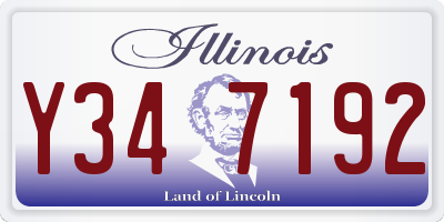 IL license plate Y347192