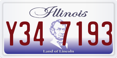 IL license plate Y347193