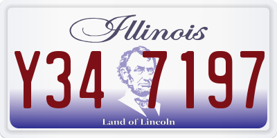 IL license plate Y347197