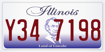 IL license plate Y347198