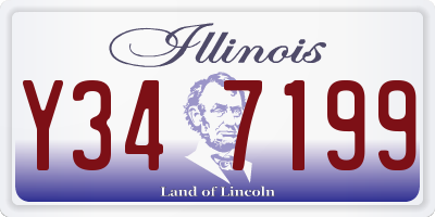 IL license plate Y347199