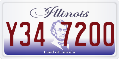 IL license plate Y347200