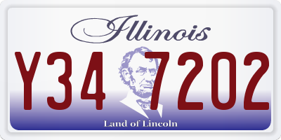 IL license plate Y347202