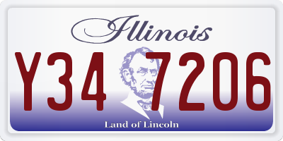 IL license plate Y347206