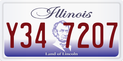 IL license plate Y347207