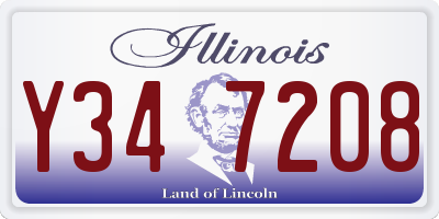 IL license plate Y347208
