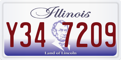 IL license plate Y347209