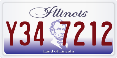 IL license plate Y347212