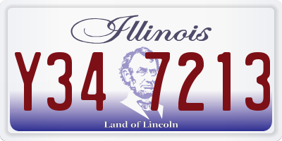 IL license plate Y347213