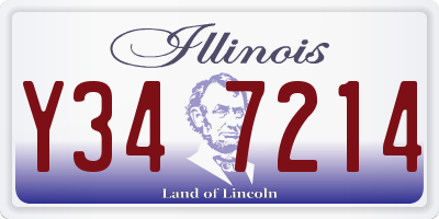 IL license plate Y347214