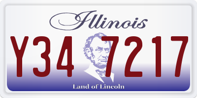 IL license plate Y347217