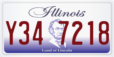 IL license plate Y347218