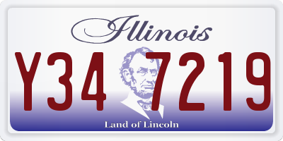 IL license plate Y347219