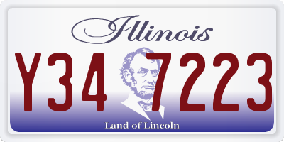 IL license plate Y347223
