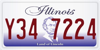 IL license plate Y347224