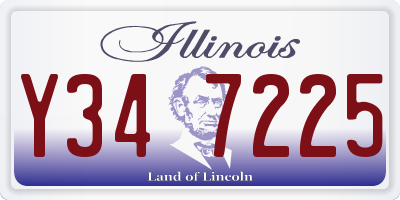 IL license plate Y347225