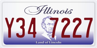 IL license plate Y347227