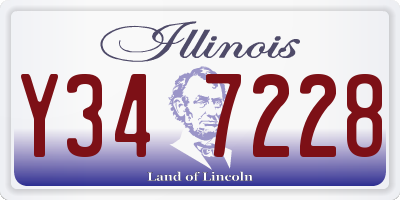 IL license plate Y347228