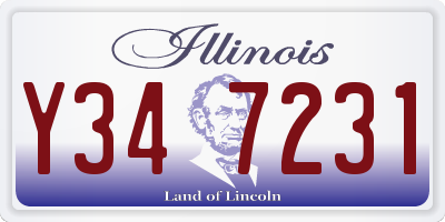 IL license plate Y347231