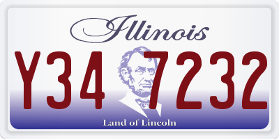 IL license plate Y347232