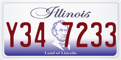 IL license plate Y347233