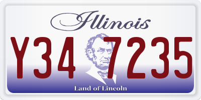 IL license plate Y347235