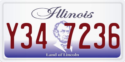 IL license plate Y347236
