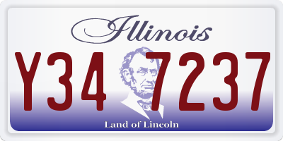 IL license plate Y347237