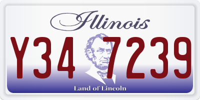 IL license plate Y347239