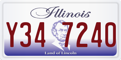 IL license plate Y347240