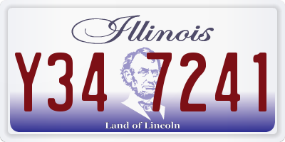 IL license plate Y347241