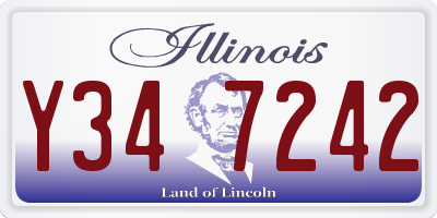 IL license plate Y347242