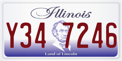 IL license plate Y347246