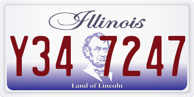 IL license plate Y347247