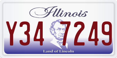IL license plate Y347249