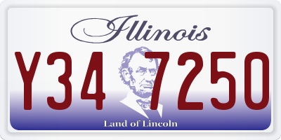 IL license plate Y347250