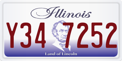 IL license plate Y347252