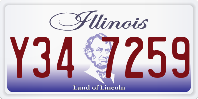 IL license plate Y347259