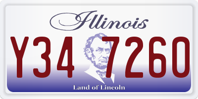 IL license plate Y347260